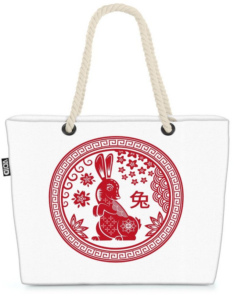 VOID Strandtasche (1-tlg), Hase Tierkreiszeichen Beach Bag Horoskop Astrologier Sternzeichen Tiere von VOID