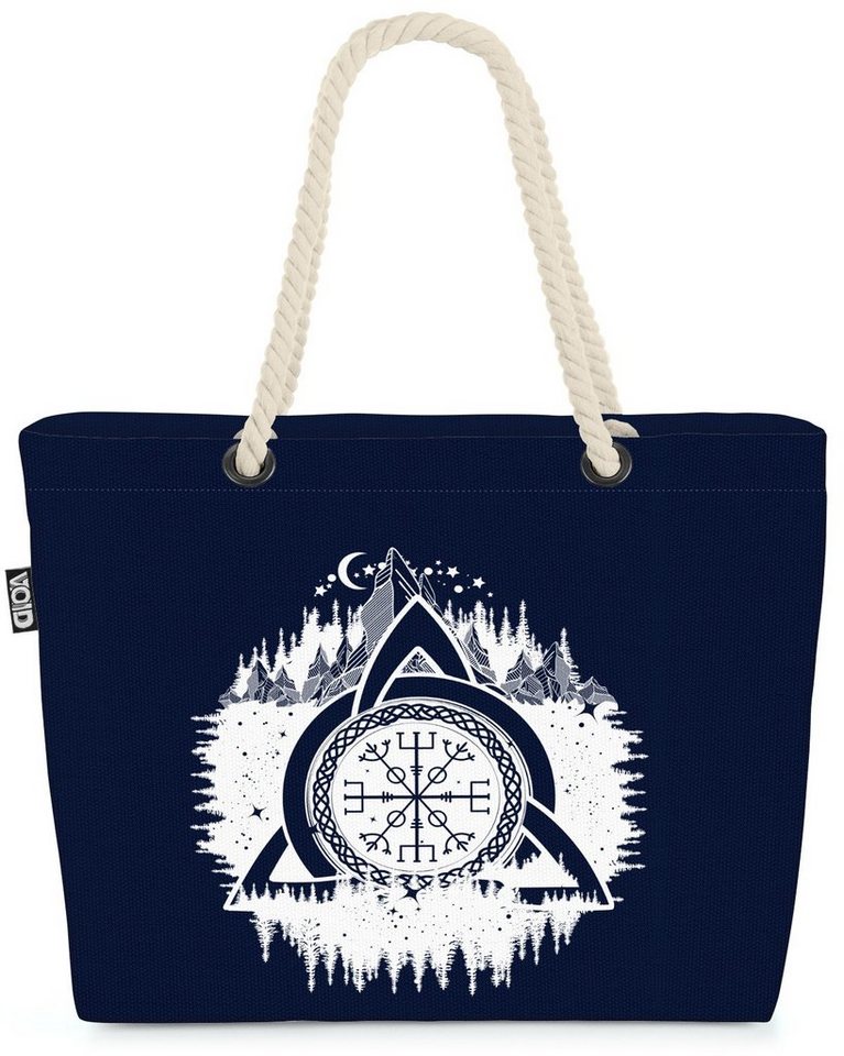 VOID Strandtasche (1-tlg), Keltischer Knoten Wikinger Kelten Krieger Serie Runen Religion Götter von VOID