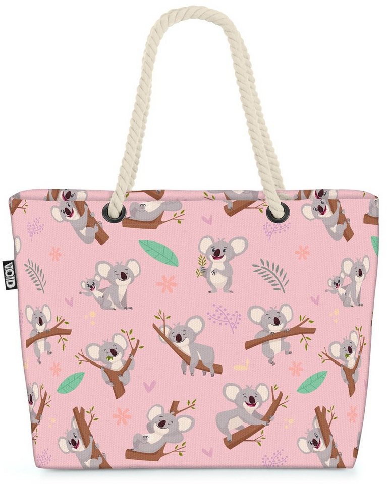 VOID Strandtasche (1-tlg), Koalas Australien Beach Bag Dschungel Streichel-Zoo Kinder-Zimmer Bambus Ur-Wal von VOID