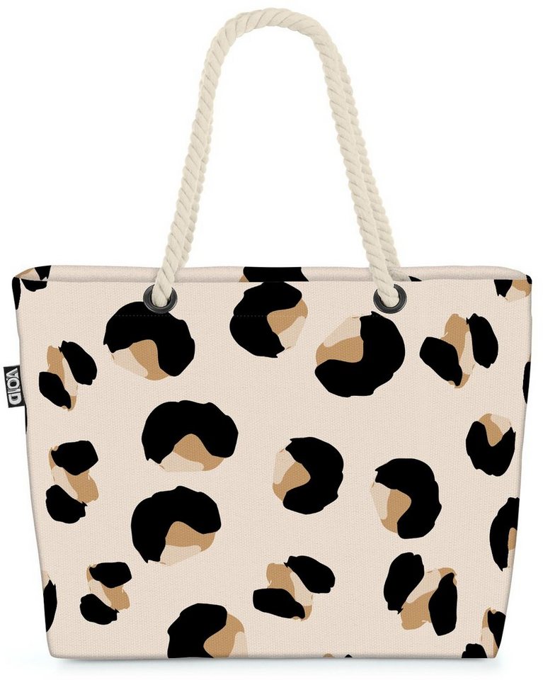 VOID Strandtasche (1-tlg), Leopard Muster Beach Bag muster Raubtier Zoo tier wild leopard exotisch safari von VOID