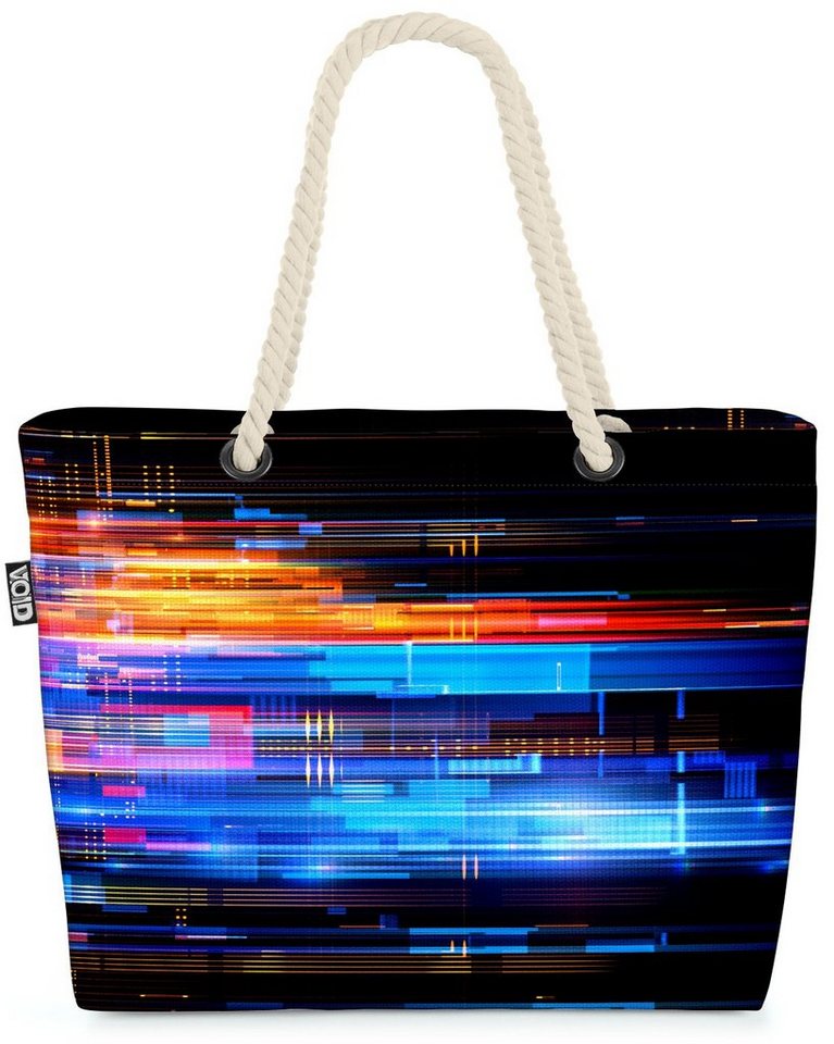 VOID Strandtasche (1-tlg), Light Modern Beach Bag Licht abstrakt Weltraum Science Fiction Mars Technik von VOID