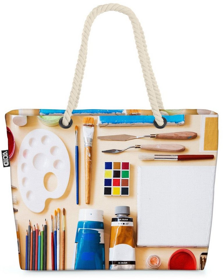 VOID Strandtasche (1-tlg), Malerei Farben Pinsel kunst farbe malerei handwerk ausstattung pen sc von VOID