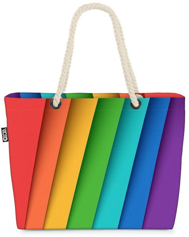 VOID Strandtasche (1-tlg), Papier Regenbogen Buntpapier papier schreibwaren rainbow gay bi lgbtq von VOID