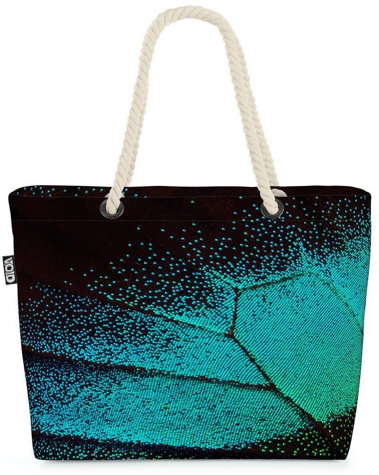 VOID Strandtasche (1-tlg), Schmetterlingsflügel Beach Bag Insekt Schmetterling Grafik Design Natur Wiese von VOID