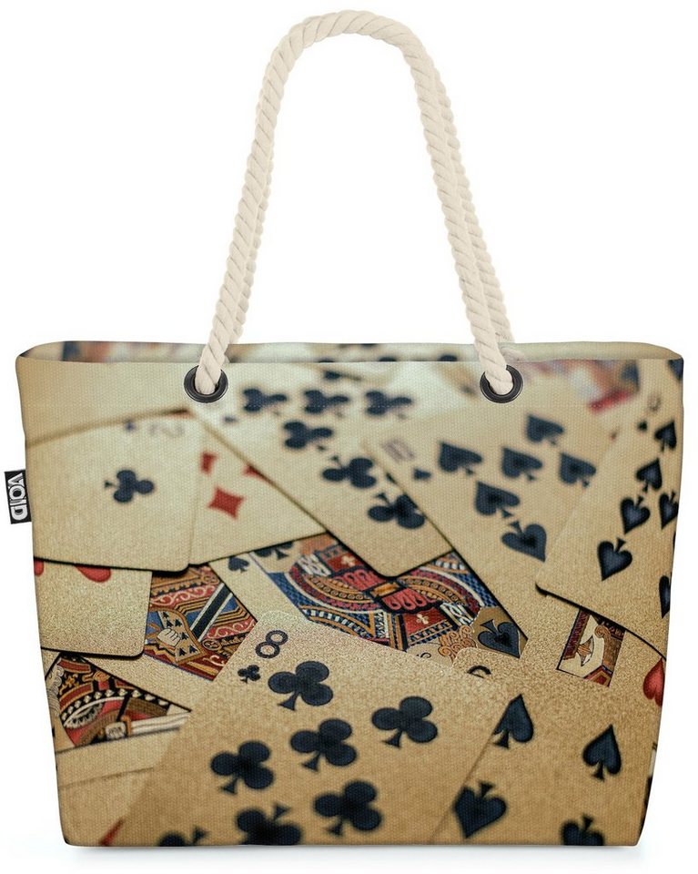 VOID Strandtasche (1-tlg), Spielkarten König Poker Casino Spielkarten Herz ass bude dame pike ca von VOID