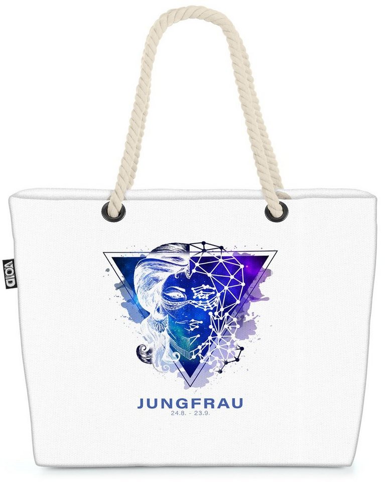 VOID Strandtasche (1-tlg), Sternzeichen Sterne Horoskop Jungfrau Sternzeichen Sterne Horoskop Ju von VOID