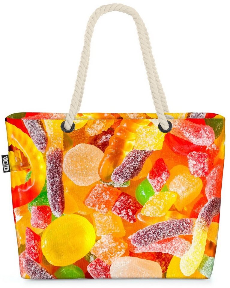 VOID Strandtasche (1-tlg), Süßigkeiten Gummibärchen Süßigkeiten Gummibärchen Essen Kochen Kinder von VOID