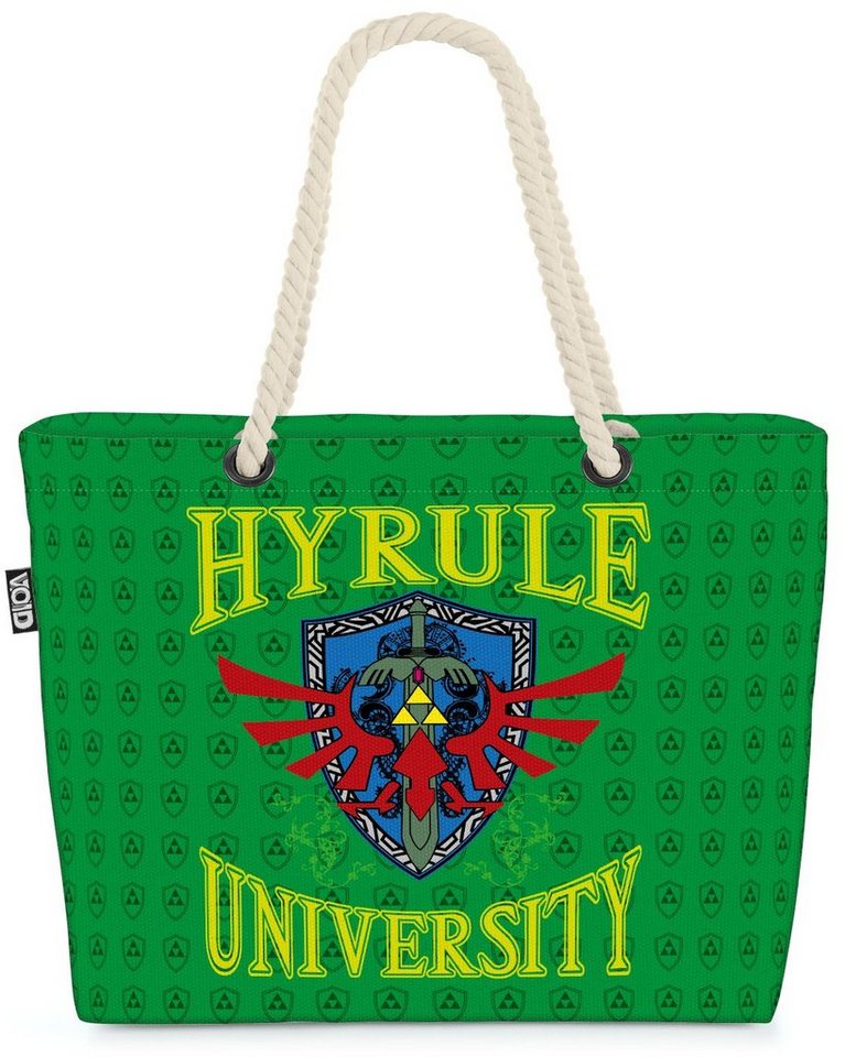 VOID Strandtasche (1-tlg), University Hyrule Shopper Bag link game gamer boy wii zelda von VOID