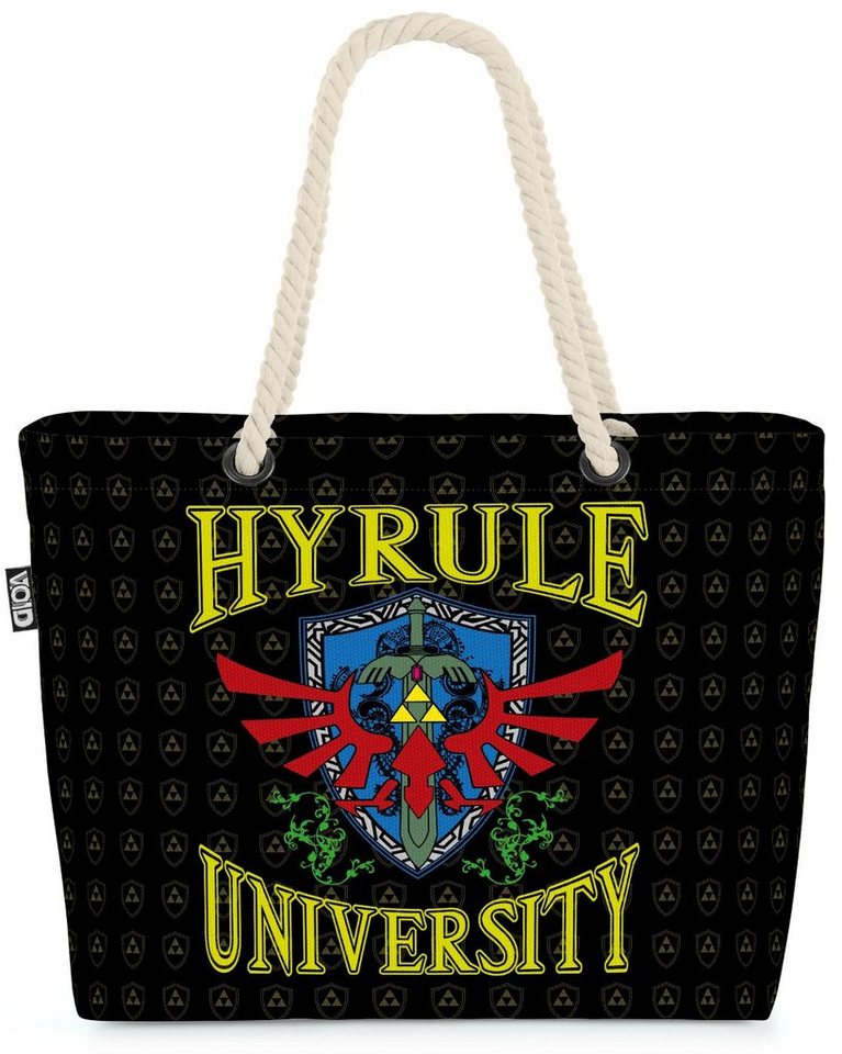 VOID Strandtasche (1-tlg), University Hyrule Shopper Bag link game gamer boy wii zelda von VOID