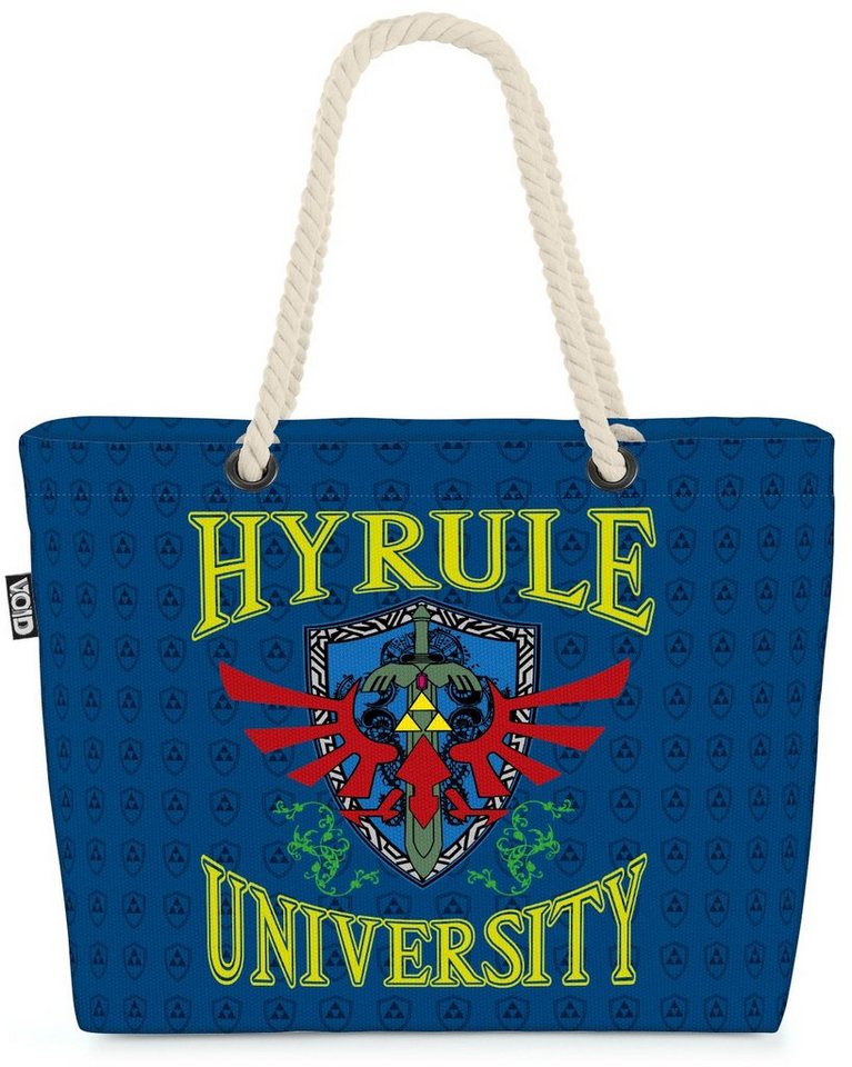 VOID Strandtasche (1-tlg), University Hyrule Shopper Bag link game gamer boy wii zelda von VOID