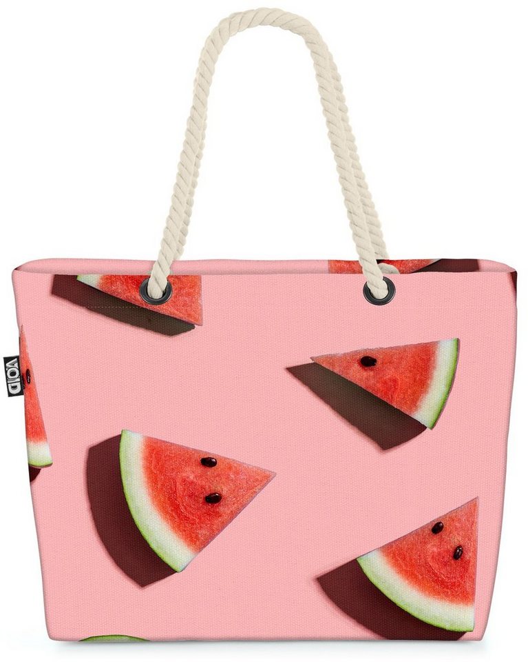 VOID Strandtasche (1-tlg), Wassermelone Pink Pool Party Obst wassermelone wasser melone obst som von VOID