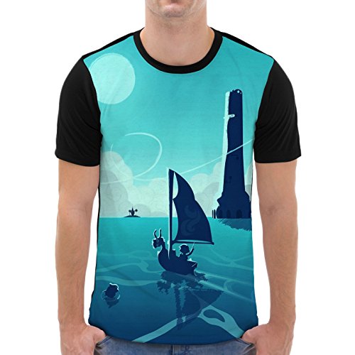 VOID Wind Link T-Shirt Herren All-Over Druck Waker Hyrule Zelda, Größe:XXL von VOID