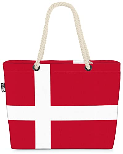 VOID XXL Strandtasche Dänemark Shopper Tasche 58x38x16cm 23L Beach Bag Däne Denmark Danes von VOID