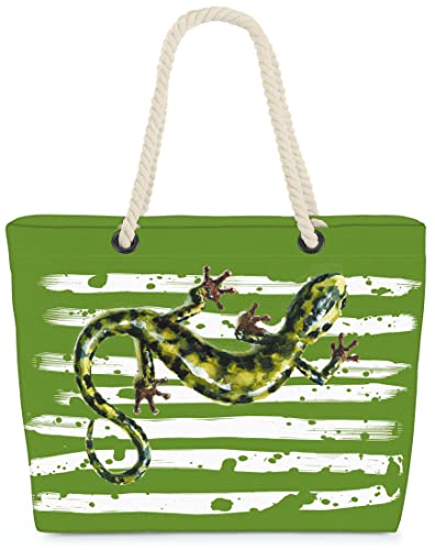 VOID XXL Strandtasche Salamander Shopper Tasche 58x38x16cm 23L Beach Bag von VOID
