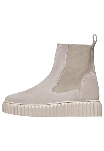 VOILE BLANCHE Chelsea Boots aus Veloursleder, grau- 38 von VOILE BLANCHE