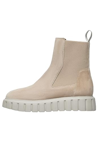 VOILE BLANCHE Stiefeletten aus Veloursleder, Beige 37 von VOILE BLANCHE