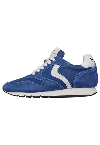 VOILE BLANCHE Julia-Sneakers aus Leder und Veloursleder, blau 37 von VOILE BLANCHE