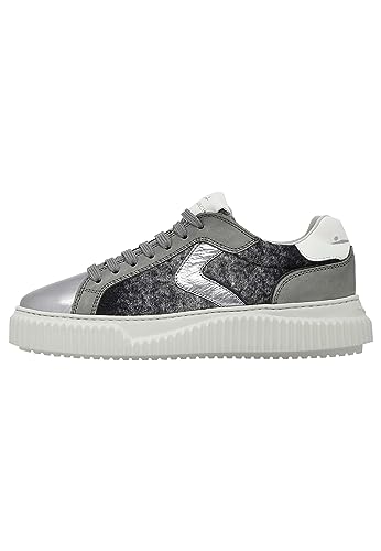 VOILE BLANCHE Lipari-Sneakers aus Leder und Filz, schwarz 39 von VOILE BLANCHE