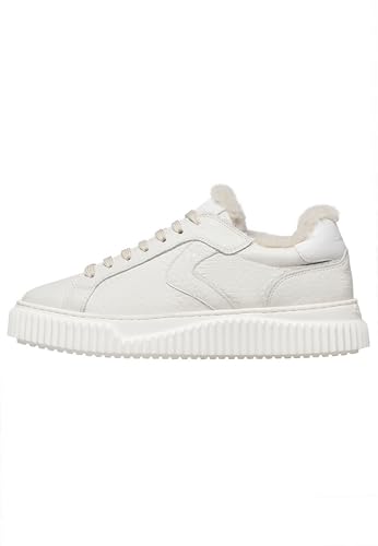 VOILE BLANCHE Sneakers aus Leder und Synthetik, Creme weiß- 41 von VOILE BLANCHE