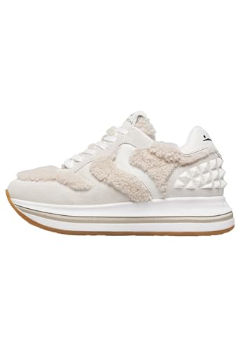VOILE BLANCHE Sneakers aus Veloursleder und Synthetik, grau- 39 von VOILE BLANCHE