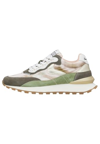 VOILE BLANCHE Sneakers aus Veloursleder und technischem Gewebe, Grün-Braun- 38 von VOILE BLANCHE
