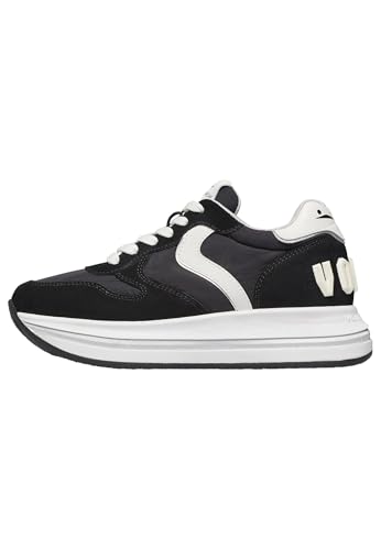 VOILE BLANCHE Sneakers aus Veloursleder und technischem Gewebe, schwarz- 39 von VOILE BLANCHE