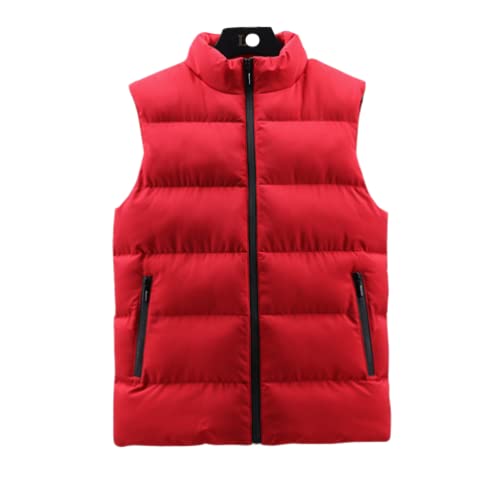 VOIO Weste Herren Outdoor,Herren Steppweste Einfarbige Outdoorwesten Rot Daunenweste Große Weste Taschenarbeitsjacke Sport Funktionsweste Outwear Herbst Winter,S VOIO Weste Herren Outdoor,Herren Steppweste Einfarbige Outdoorwesten Rot Daunenweste Große Weste Taschenarbeitsjacke Sport Funktionsweste Outwear Herbst Winter,S von VOIO