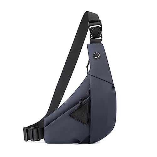 Hüfttasche Herren Crossbody Sling Bags Fashion Female Belt Wasserdicht Große Kapazität Schulter Brust Handtasche Bauchtasche, Blau links von VOIV