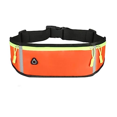 Sport Fanny Pack Frauen Gürtel Tasche Männer Laufen Taille Tasche Telefon Schwarz Gym Taschen Laufen Zubehör, B-Orange von VOIV