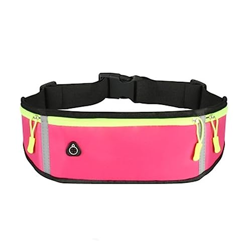 Sport Fanny Pack Frauen Gürtel Tasche Männer Laufen Taille Tasche Telefon Schwarz Gym Taschen Laufen Zubehör, B-Rose Red von VOIV