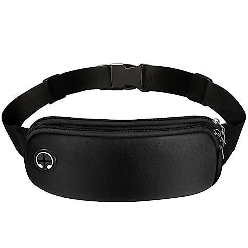 Sport Fanny Pack Frauen Gürtel Tasche Männer Laufen Taille Tasche Telefon Schwarz Gym Taschen Laufen Zubehör, Schwarz von VOIV