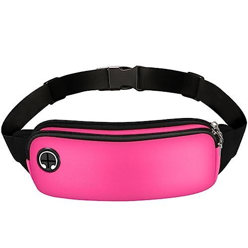 Sport Fanny Pack Frauen Gürtel Tasche Männer Laufen Taille Tasche Telefon Schwarz Gym Taschen Laufen Zubehör, rosarot von VOIV