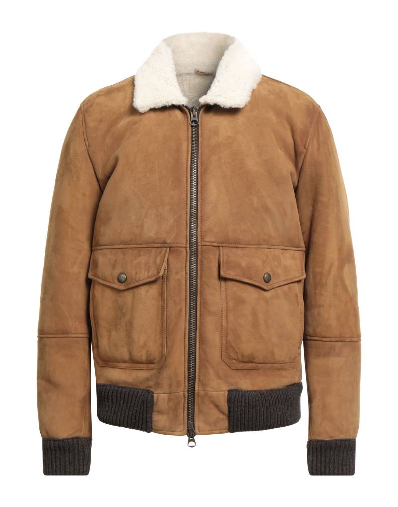 VOLFAGLI Firenze Shearling- & Kunstfell Herren Kamel von VOLFAGLI Firenze