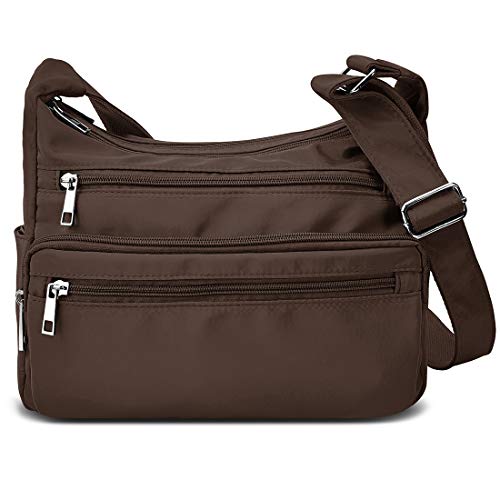 VOLGANIK ROCK Umhängetasche für Frauen, Mehrere Taschen Handtasche Schultertasche Wasserdichte RFID Umhängetasche für den täglichen Gebrauch Messenger Bag Reisetasche von VOLGANIK ROCK