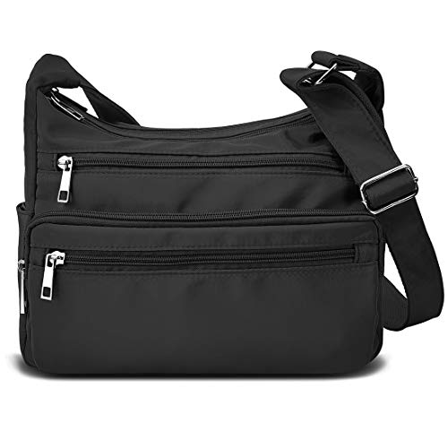 VOLGANIK ROCK Umhängetasche für Frauen, Mehrere Taschen Handtasche Schultertasche Wasserdichte RFID Umhängetasche für den täglichen Gebrauch Messenger Bag Reisetasche von VOLGANIK ROCK