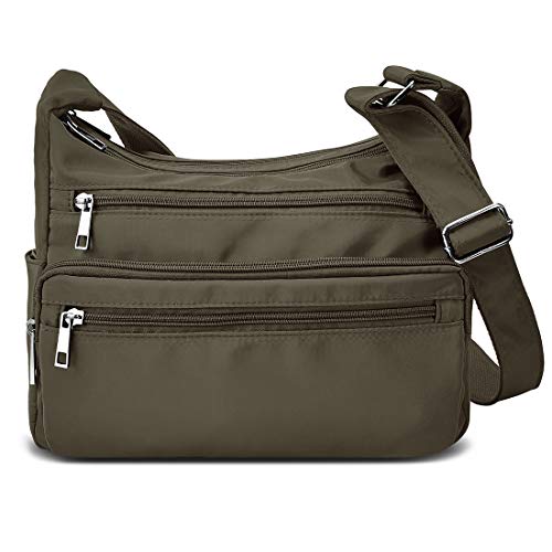 VOLGANIK ROCK Umhängetasche für Frauen, Mehrere Taschen Handtasche Schultertasche Wasserdichte RFID Umhängetasche für den täglichen Gebrauch Messenger Bag Reisetasche von VOLGANIK ROCK