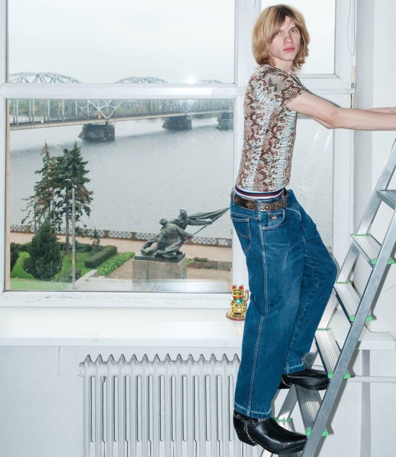 90Er Vintage Coole Gerade Dad Jeans in Dunkler Waschung von VOLGAVINTAGE