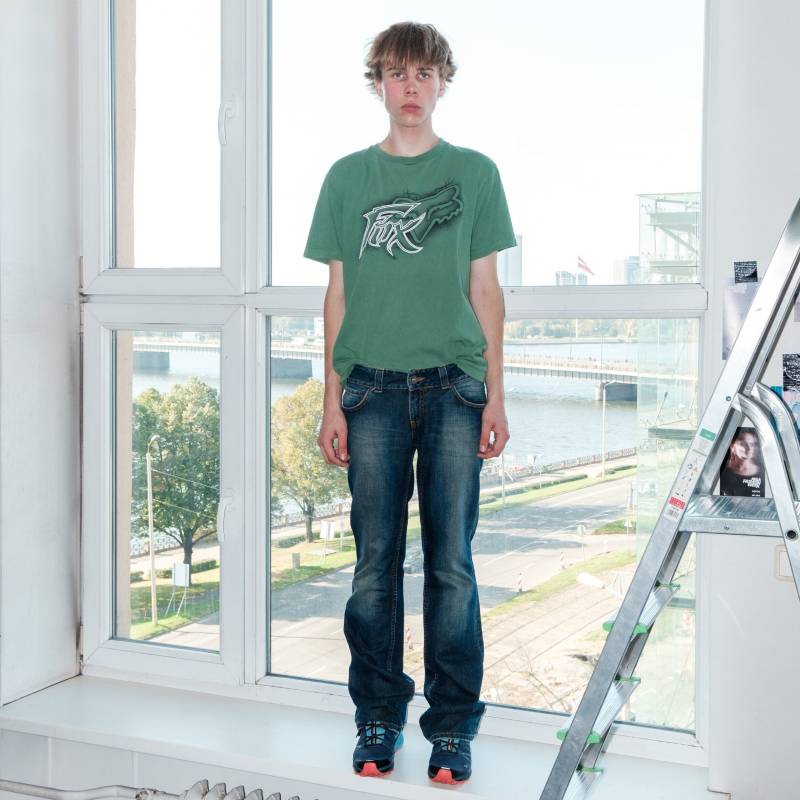 90Er Vintage Low Waist Bootcut Jeans in Dunklem Stonewash von VOLGAVINTAGE