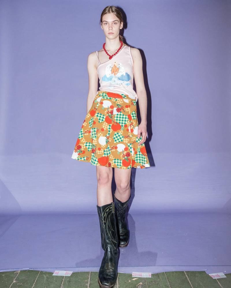 Vintage Kreis Minirock in Bunt von VOLGAVINTAGE