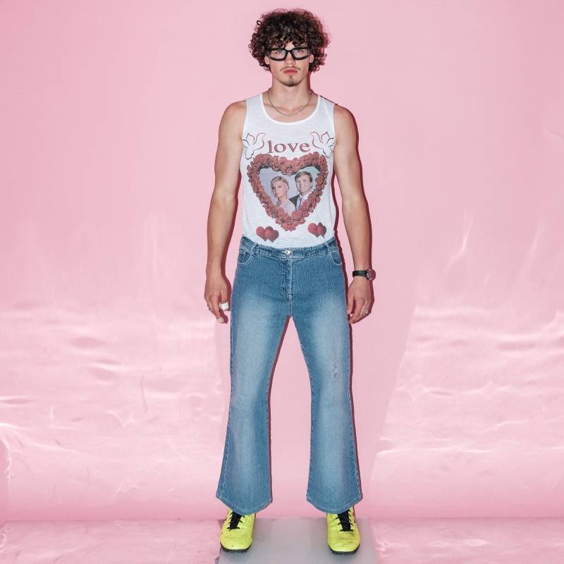 Y2K Vintage Coole Flare Stonewash Jeans in Heller Waschung von VOLGAVINTAGE