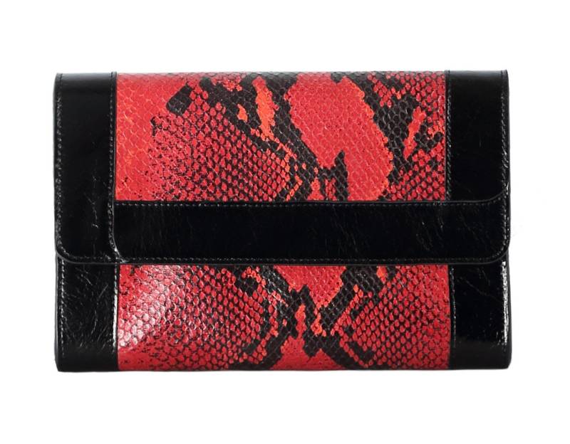 VOLKER LANG Abendtasche ASHLEY, TW1  Twin Ledertäschchen mit Kette in Snake-Optik von VOLKER LANG