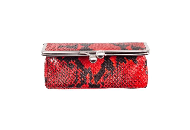 VOLKER LANG Bügelbörse IMAGE, BE1 -Stylische Bügelbörse in Snake‑Optik von VOLKER LANG