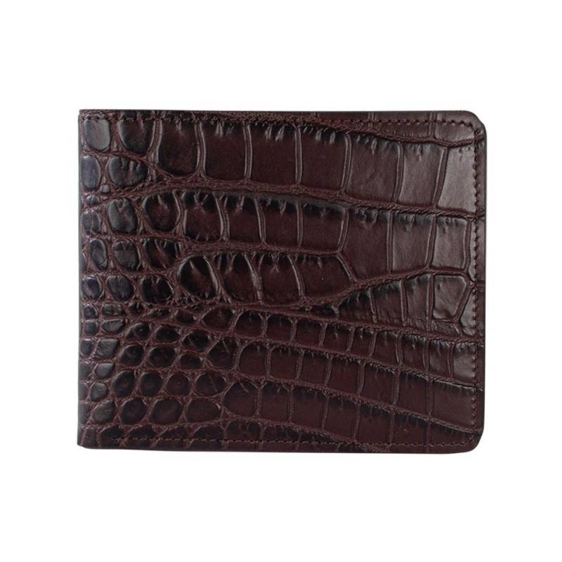 VOLKER LANG Geldbörse ESCUDO, SB3 - Oberfläche: Kroko - Farbe: kro-brown von VOLKER LANG