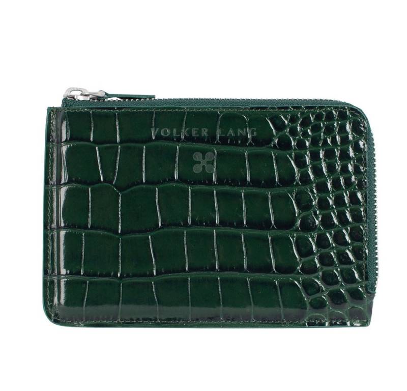 VOLKER LANG Geldbörse EURO, PR9 - Oberfläche: Kroko - Farbe: darkforest von VOLKER LANG