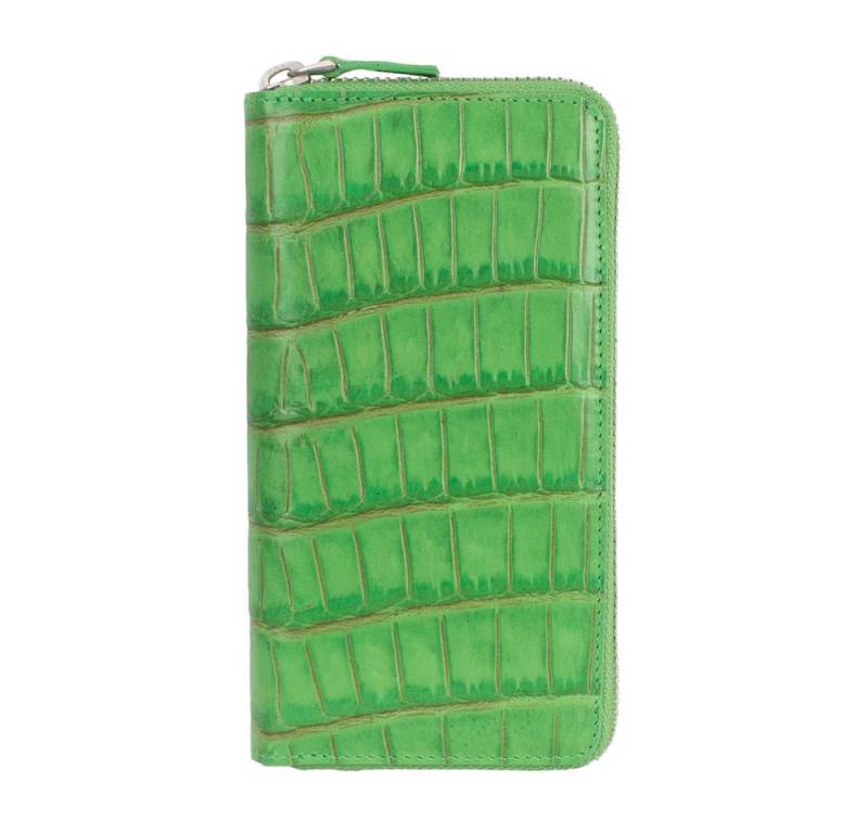 VOLKER LANG Geldbörse KINA - Schlankes und zierliches Portemonnaie mit Reißverschluss und von VOLKER LANG