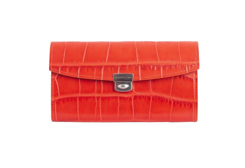 VOLKER LANG Kellnerbörse YEN - Kleine Kellnerbörse aus Leder mit Kartenfächern, Schein- und von VOLKER LANG