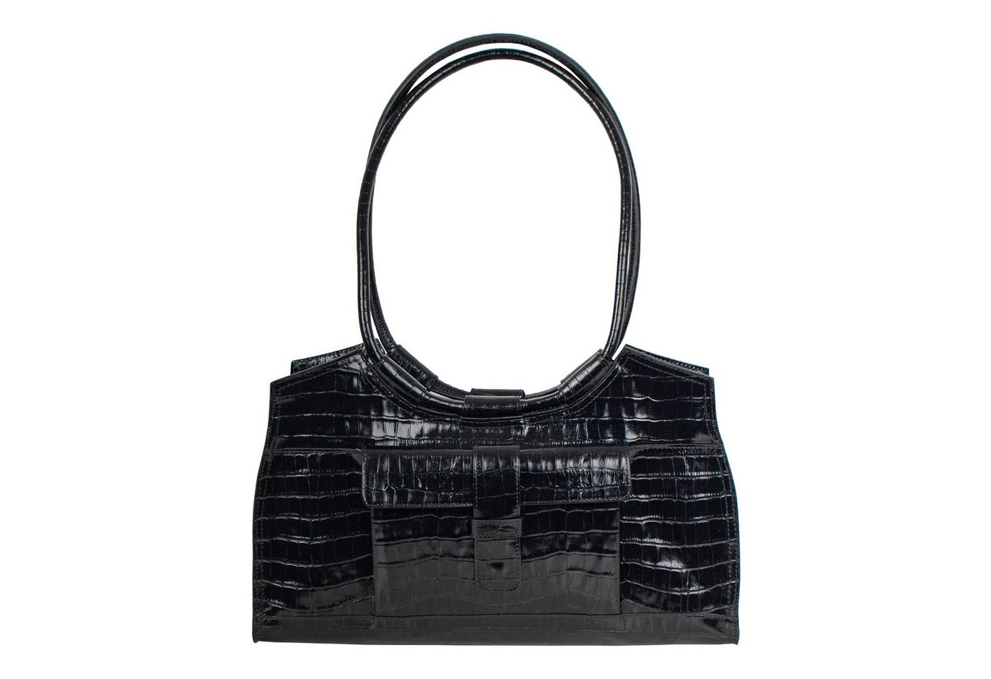 VOLKER LANG Handtasche JULIETTE, HV2 - Oberfläche: Kroko - Farbe: kro-black von VOLKER LANG