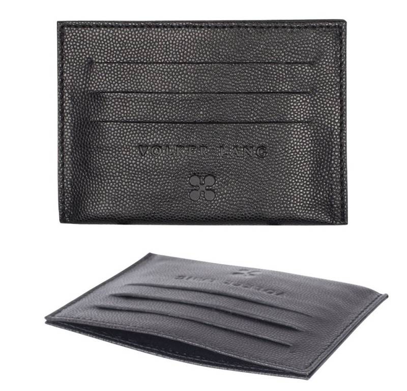 VOLKER LANG Kartenetui DAVID, CM3 - Oberfläche: Caviar - Farbe: cav-black von VOLKER LANG