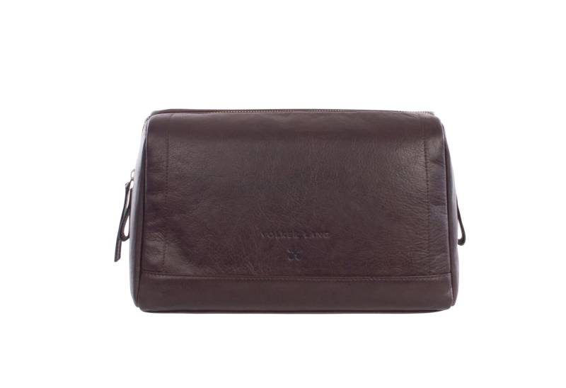 VOLKER LANG Kulturbeutel RASAGE, KB3 - Oberfläche: Velvet - Farbe: vel-darkbrown von VOLKER LANG