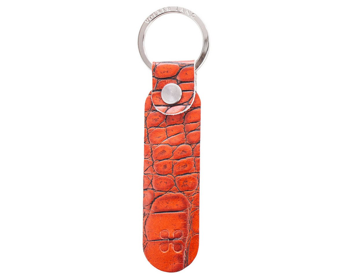 VOLKER LANG Schlüsselanhänger CYCLE Schlüsselring, SR25 - Oberfläche: Kroko - Farbe: heat von VOLKER LANG